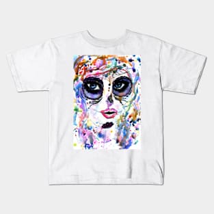 Sugarskull girl painting Kids T-Shirt